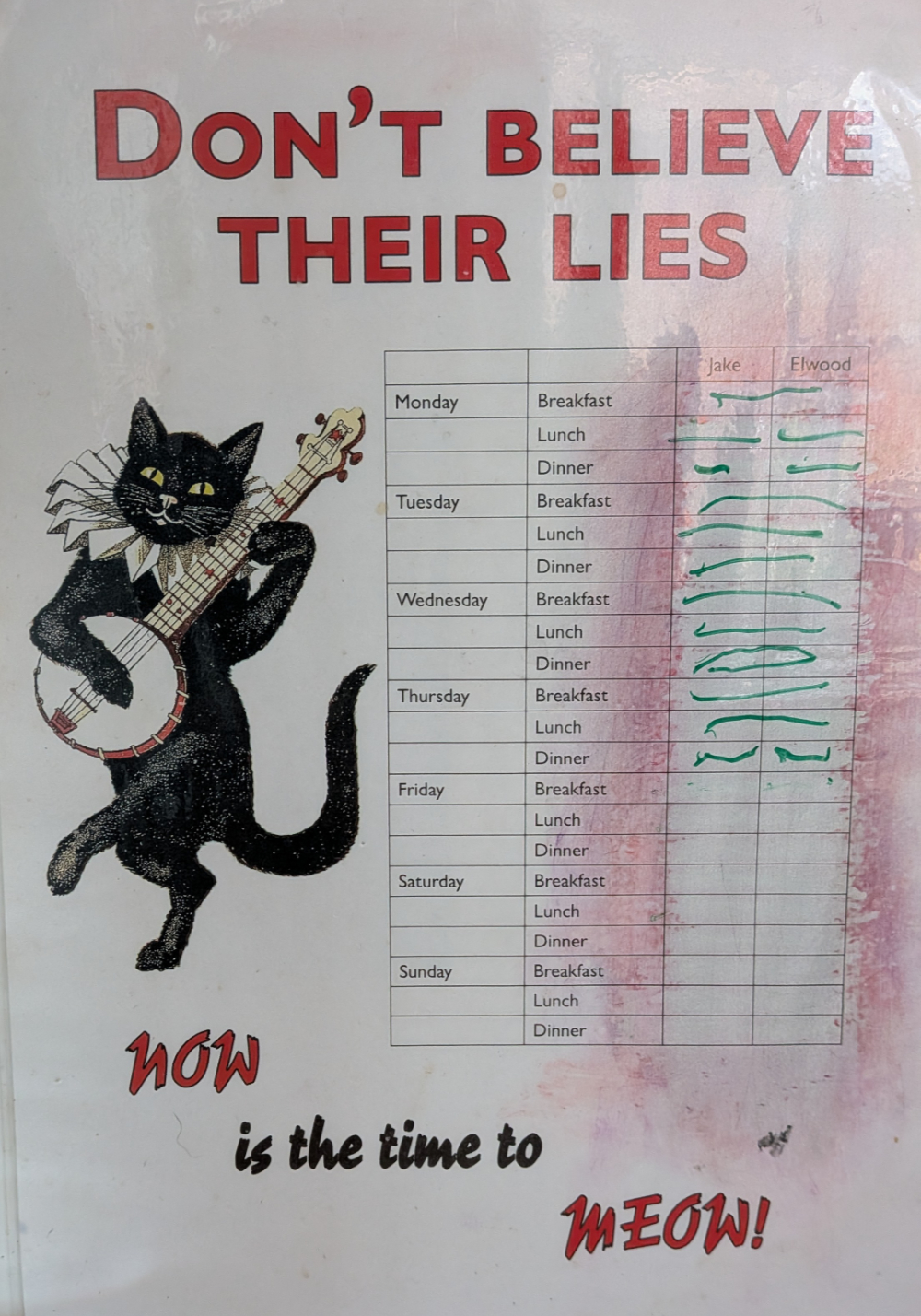 The cat food chart of destiny